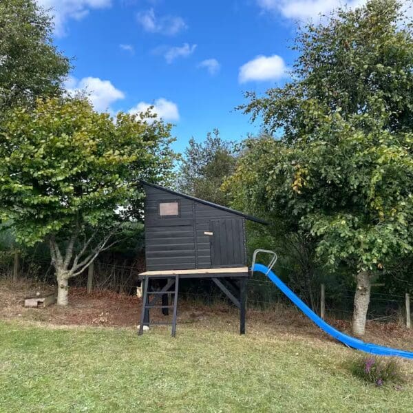 Children's play house with slide, Wester Lonemore, Dornoch
