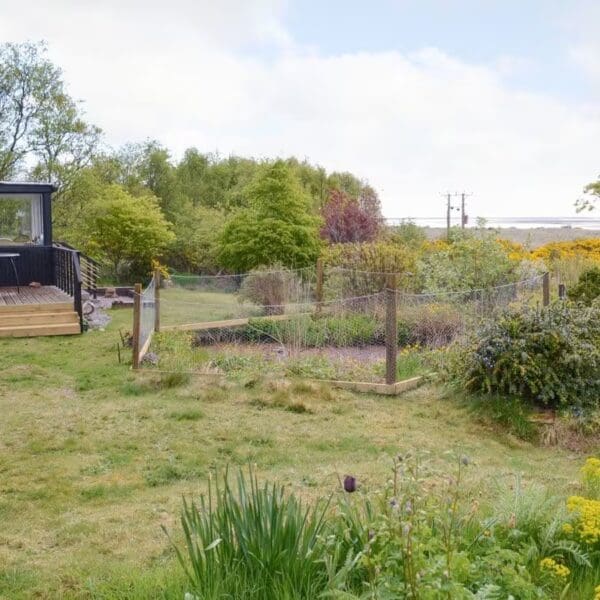 Garden looking south over Dornoch Firth, Wester Lonemore, Dornoch