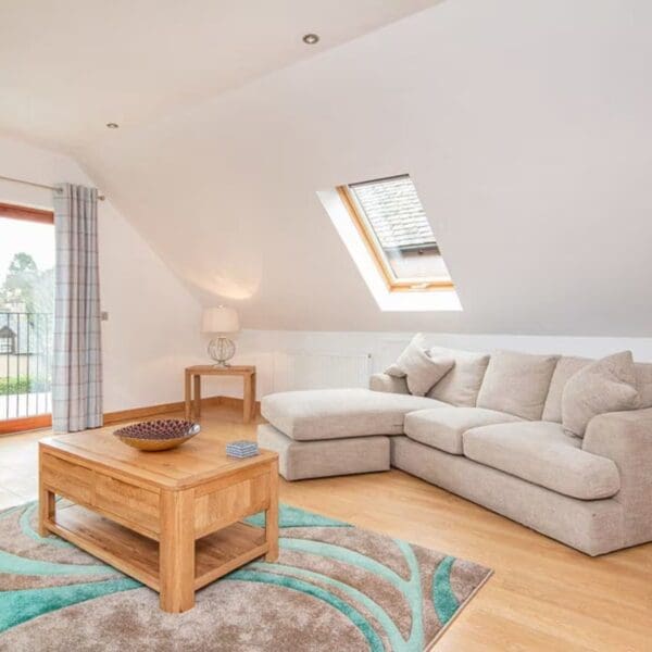 Lounge area, The Hive holiday apartment, Dornoch