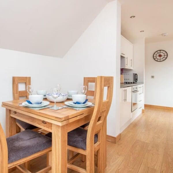 Dining area, The Hive holiday apartment, Dornoch
