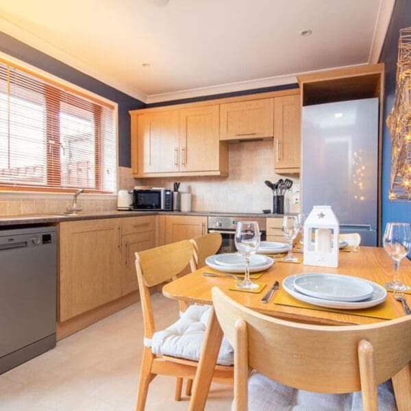Kitchen diner, Strathy holiday home, Dornoch