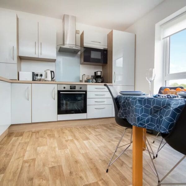 Kitchen, Thistledown holiday apartment, Dornoch