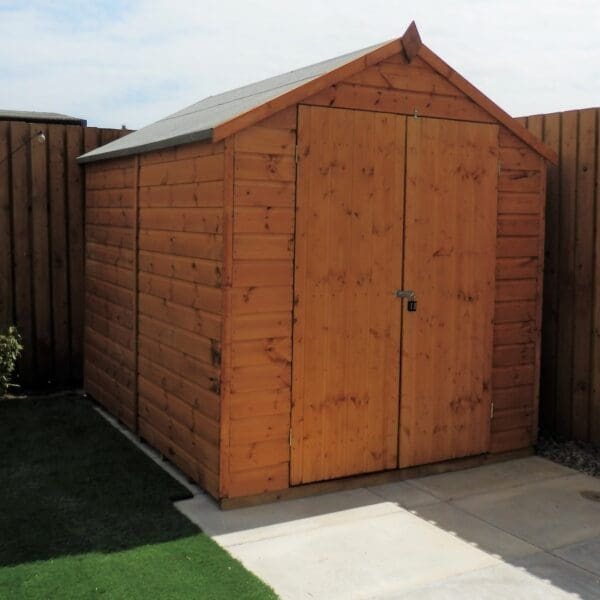 Shed in outdoor garden, Glen Brodie self catering, Dornoch