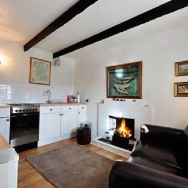Kitchen and soft in Riverside Cottage, Dornoch