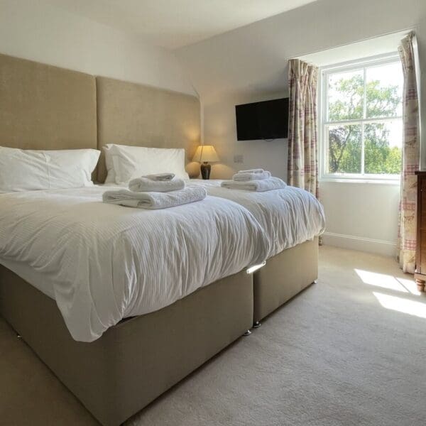 Twin bedroom in Balloan House, Dornoch