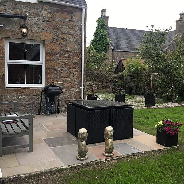 Back garden of Rosslyn Villa, Castle Street, Dornoch