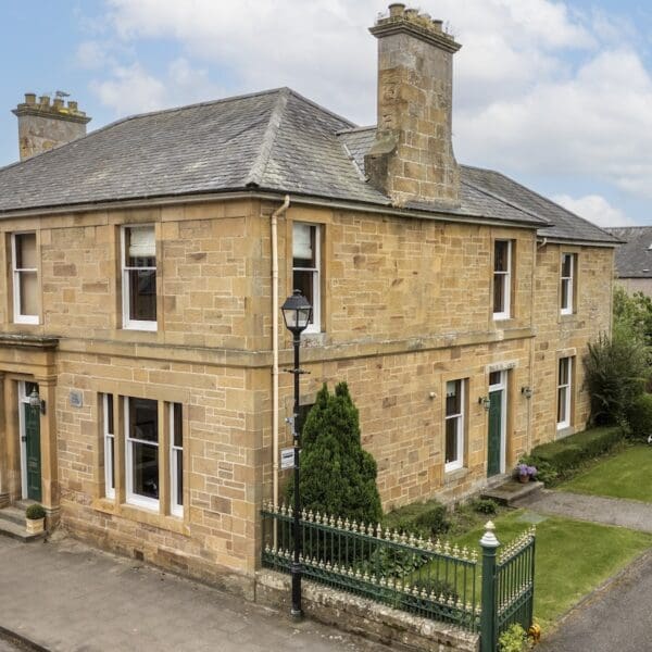 Exterior of sandstone house, Castle Street, Dornoch