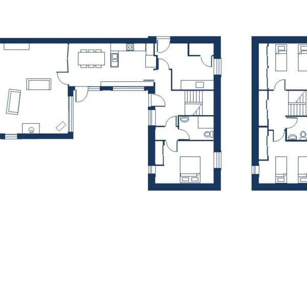 Floor plan of Frazier Cottage, Dornoch