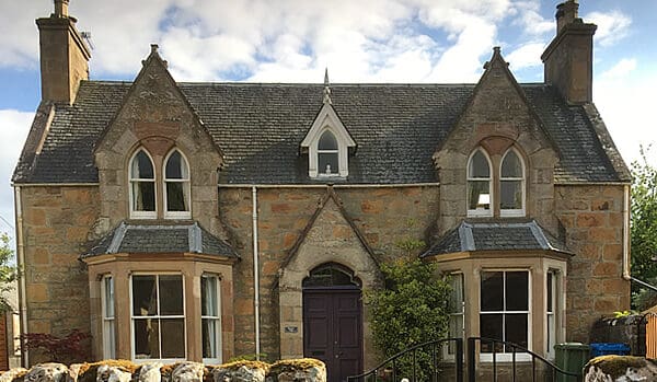 Exterior of Rosslyn Villa, Castle Street, Dornoch