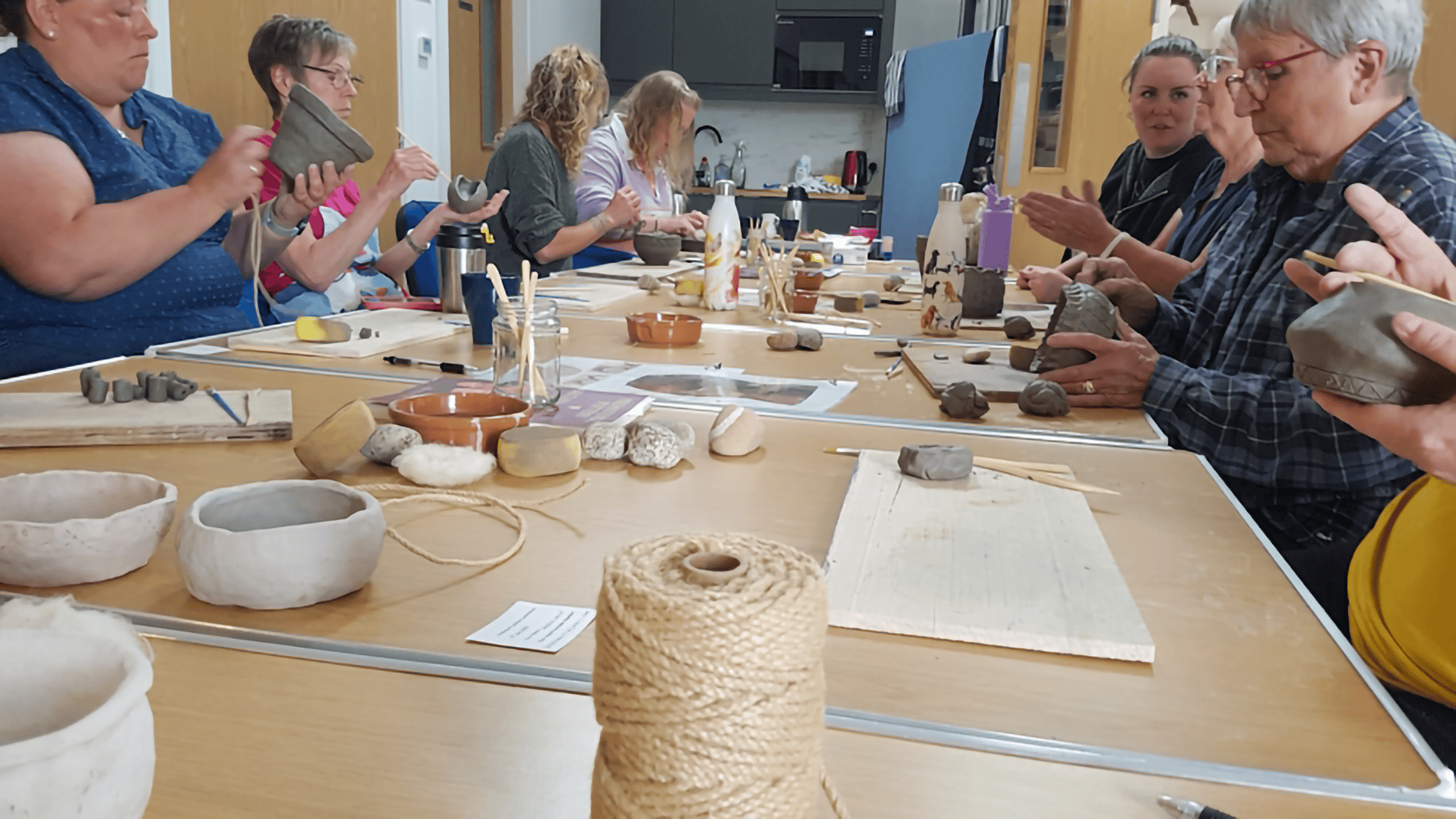 pre-historic pot making